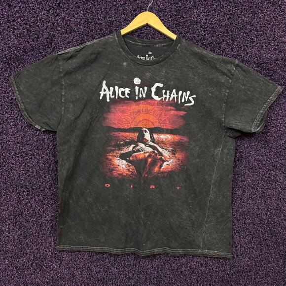 Alice In Chains Dirt Seattle Est 1987 Grunge Band T-Shirt 2X - Picture 1 of 5